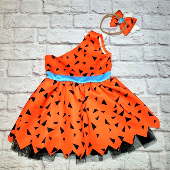 Toddler Girl Bam Bam Costume - Picture 3 of 7